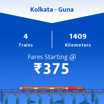 Kolkata To Guna Trains